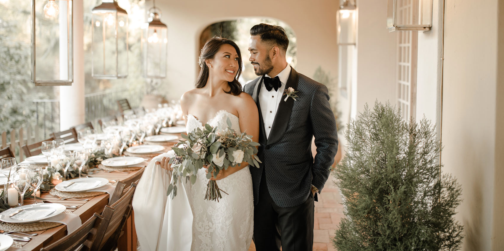 Boda en Sitges con una gran mesa imperial
