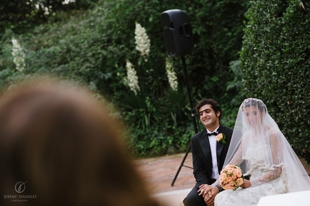Boda en tonos verde esmeralda en Bell Recó