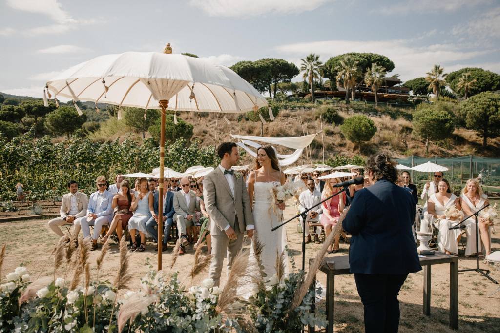 Flores naturales para una boda internacional en El Maresme