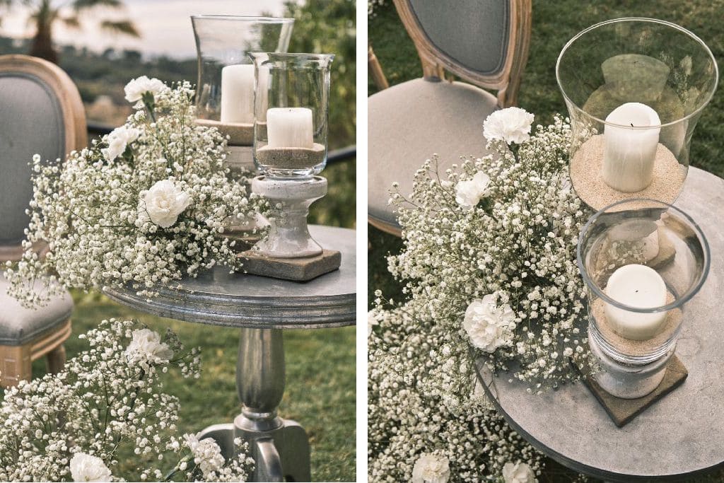 La elegancia del blanco y el azul en una boda romántica en La Finka 4.1